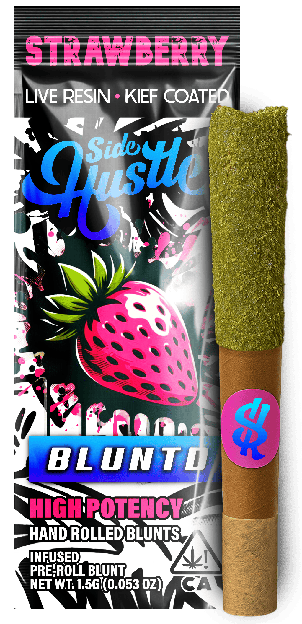 Side Hustle — Strawberry Hand Rolled Blunt
