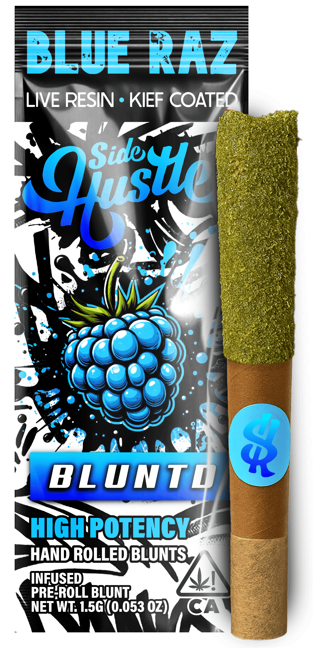 Blue Raspberry | BLUNTD Infused Blunt | 1.5g
