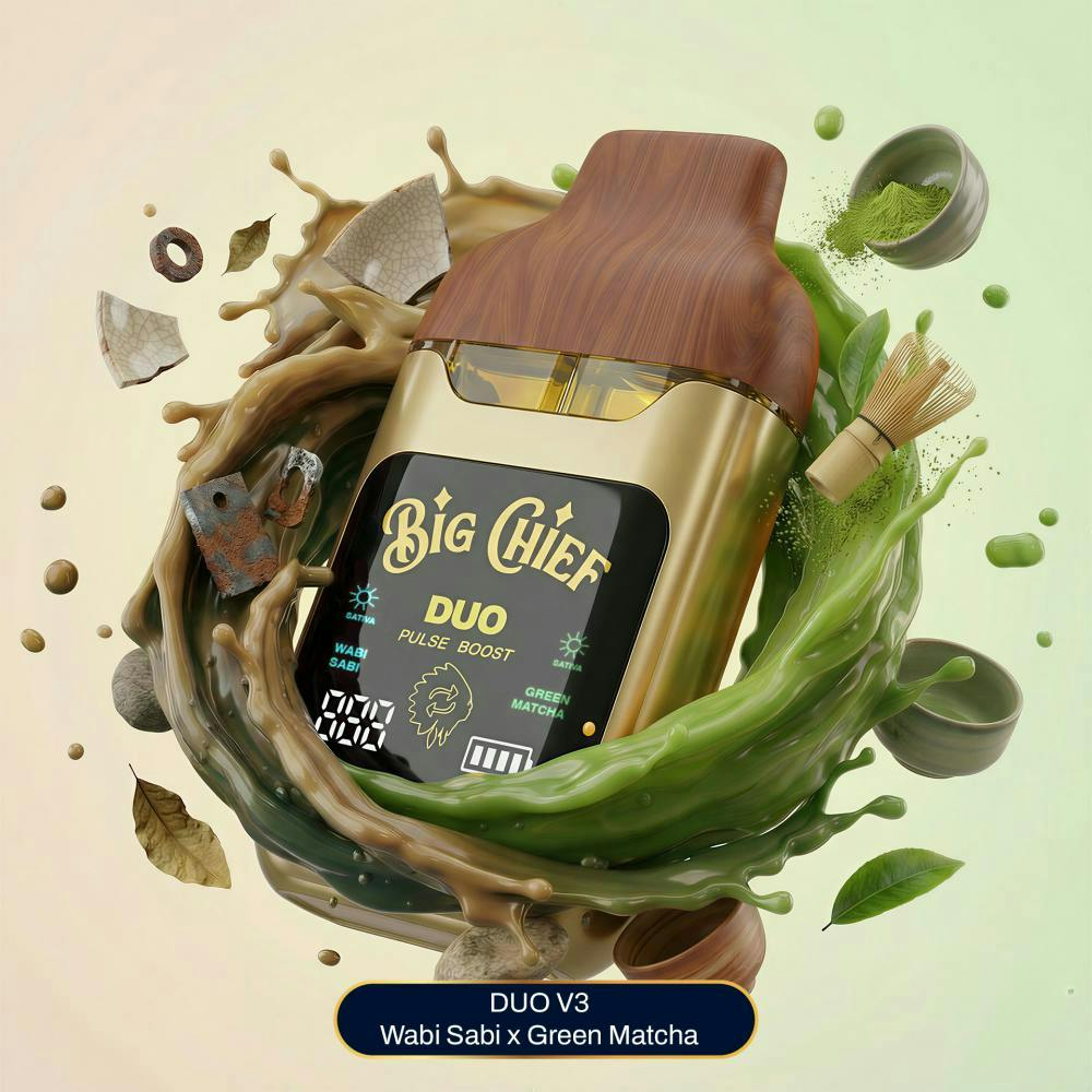 Big Chief | Wabi Sabi x Green Matcha | V3 Liquid Diamonds Disposable | 2g -  Big Chief