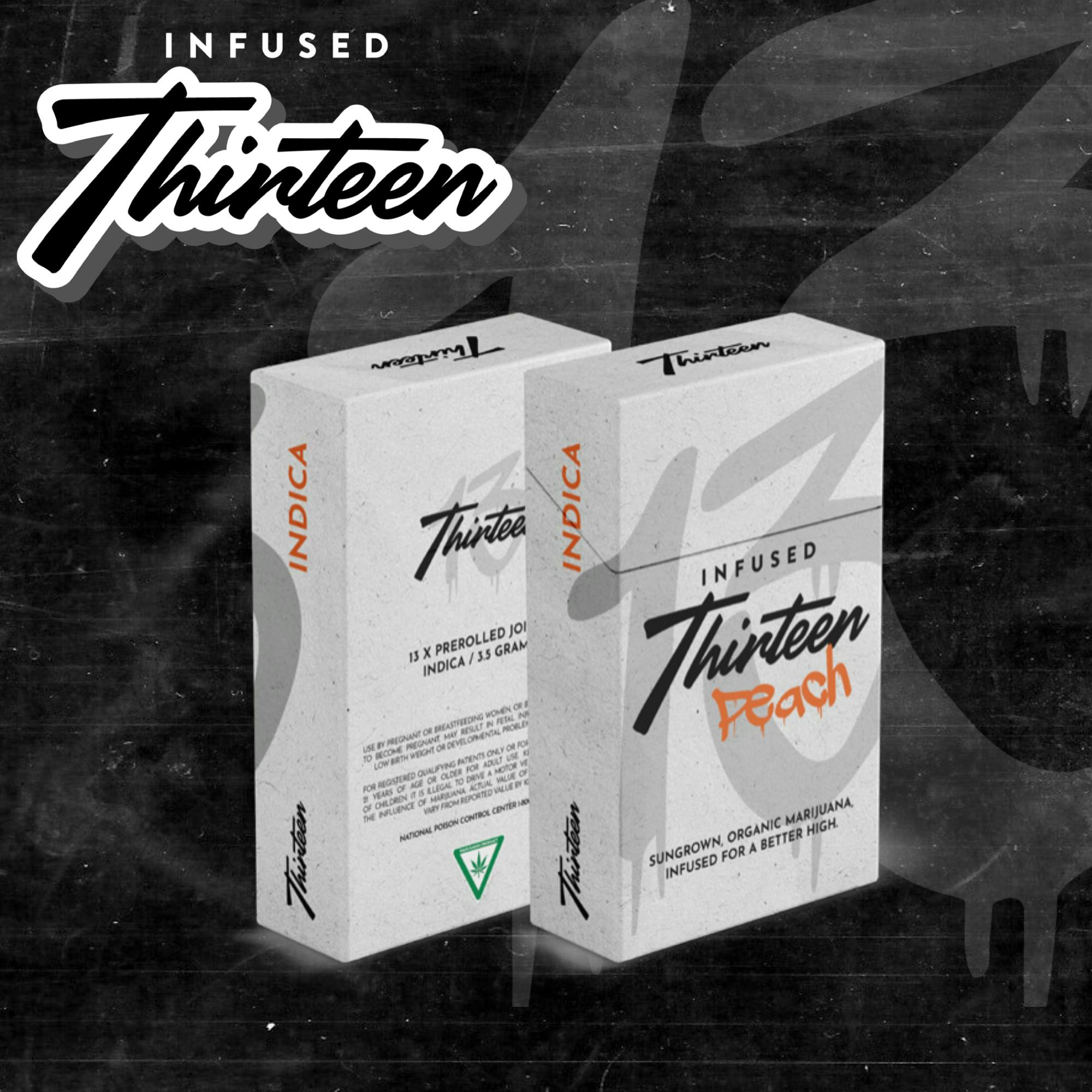 Infused Thirteen Pre-Roll Carton | 13G | Peach by Infused Thirteen
