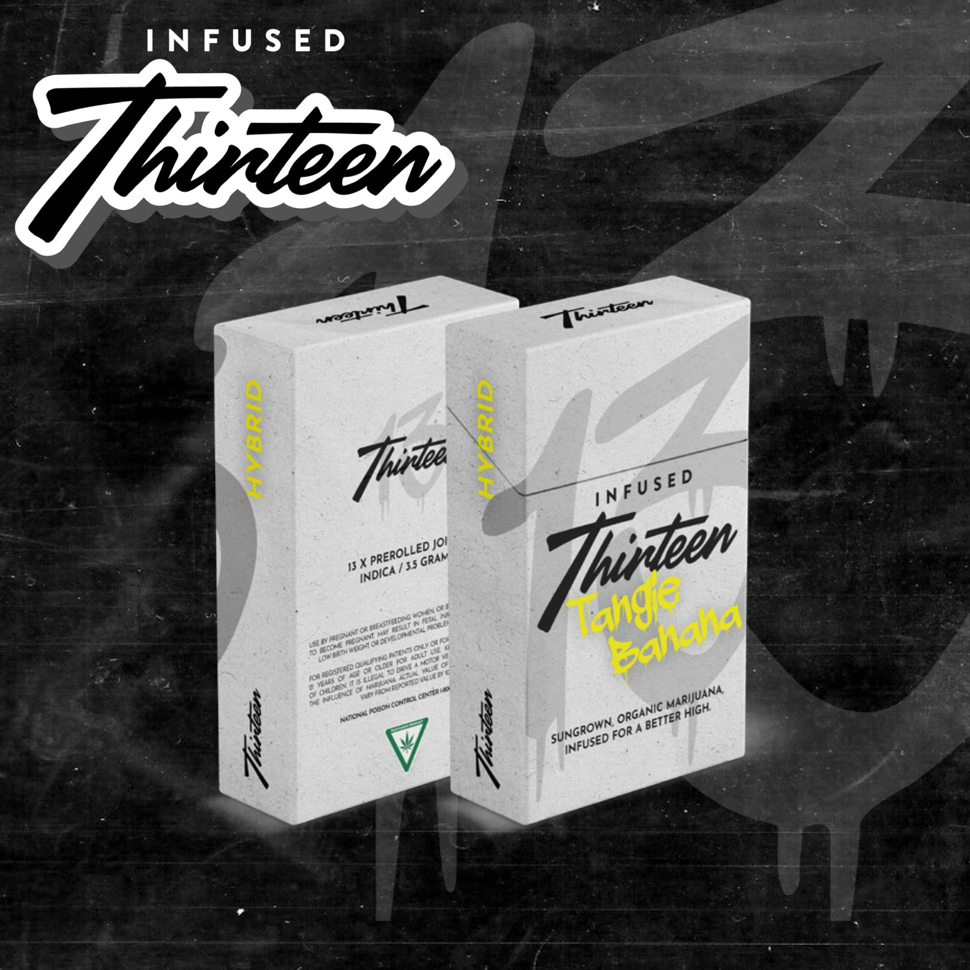 Infused Thirteen Pre-Roll Carton | 13G | Tangie Banana by Infused Thirteen