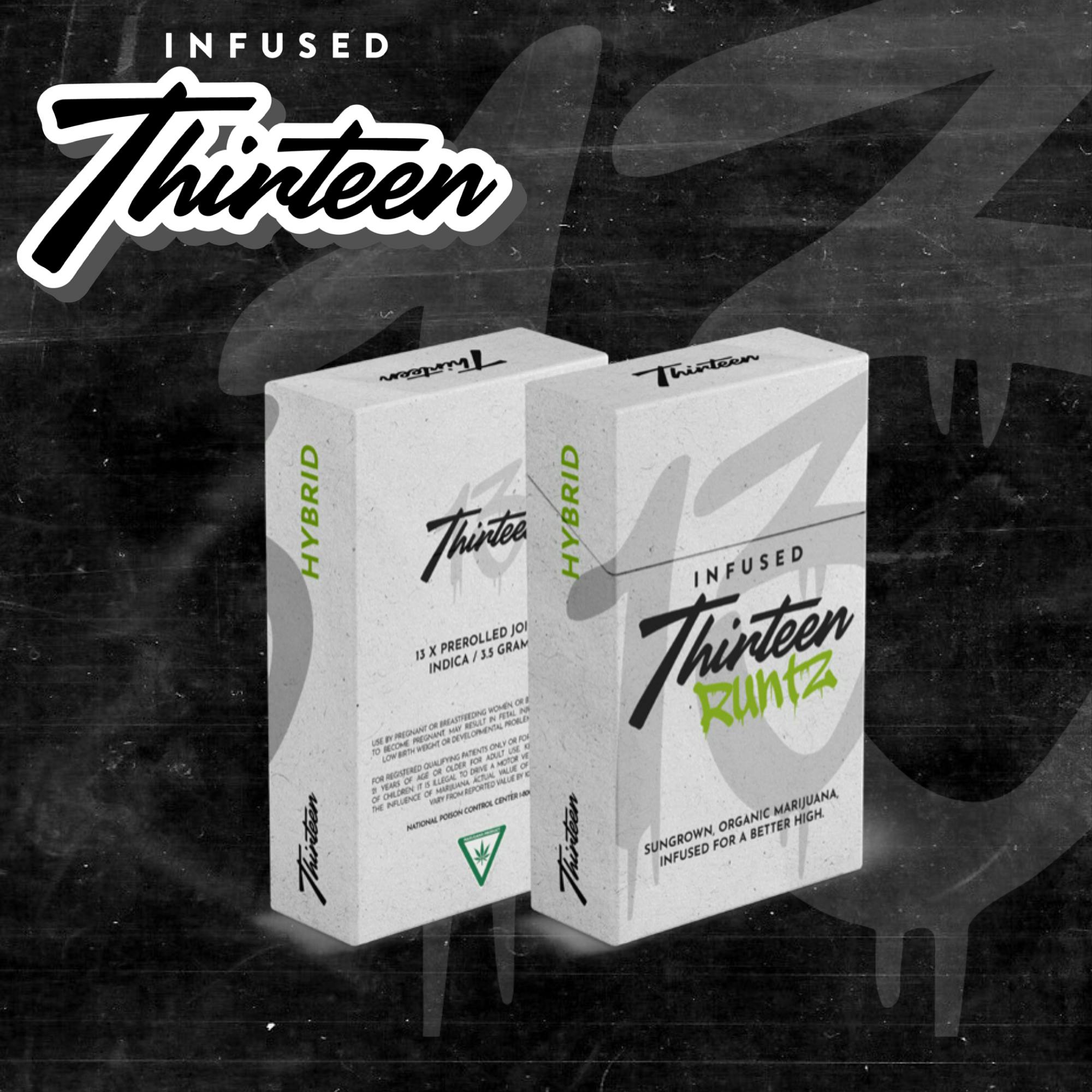 Infused Thirteen Pre-Roll Carton | 13G | Runtz by Infused Thirteen
