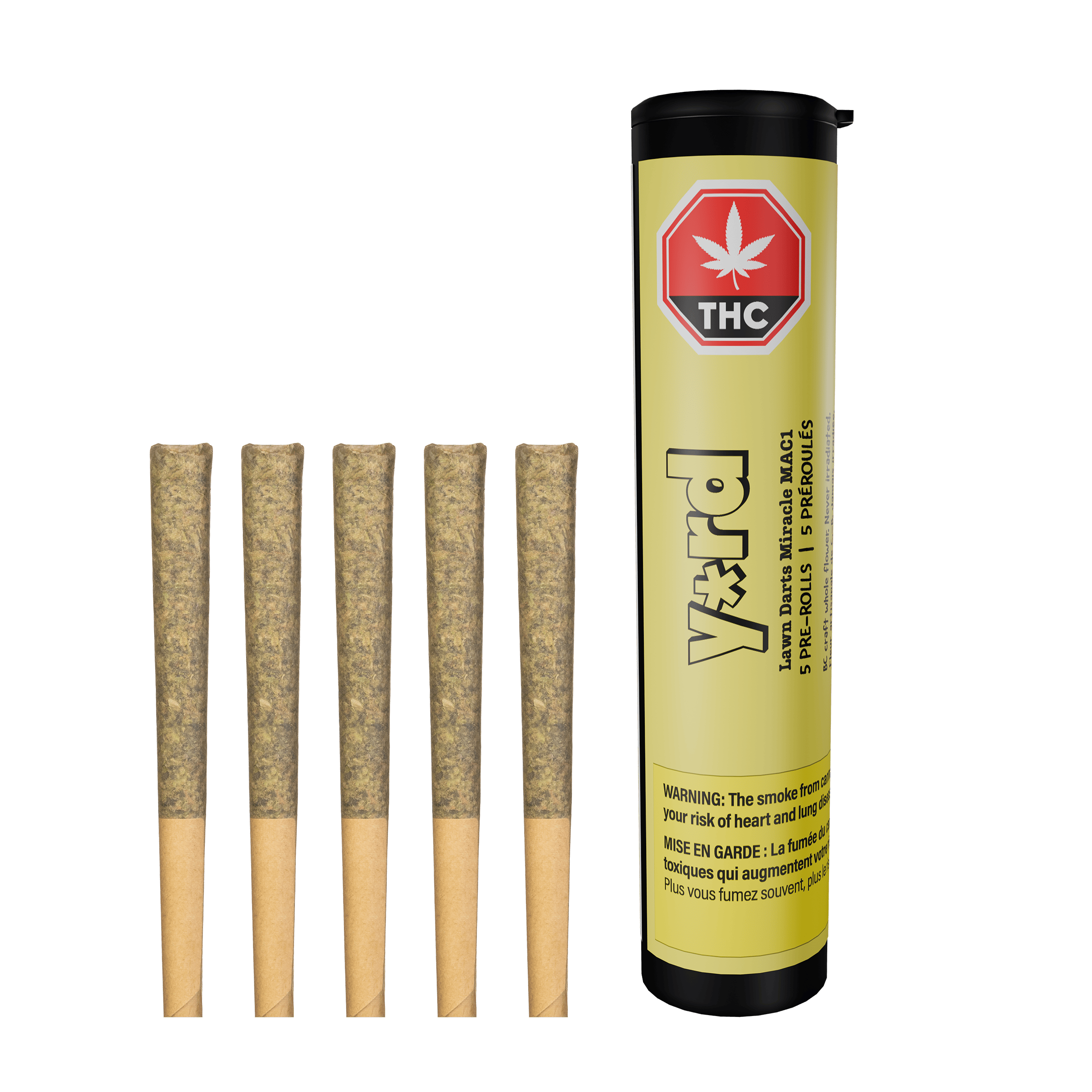 Lawn Darts Miracle Mac1 Pre-Rolls | 5 × 0.5g