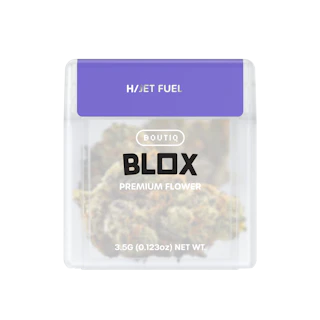 Boutiq Jet Fuel · Premium Indoor Flower · Hybrid · 3.5g