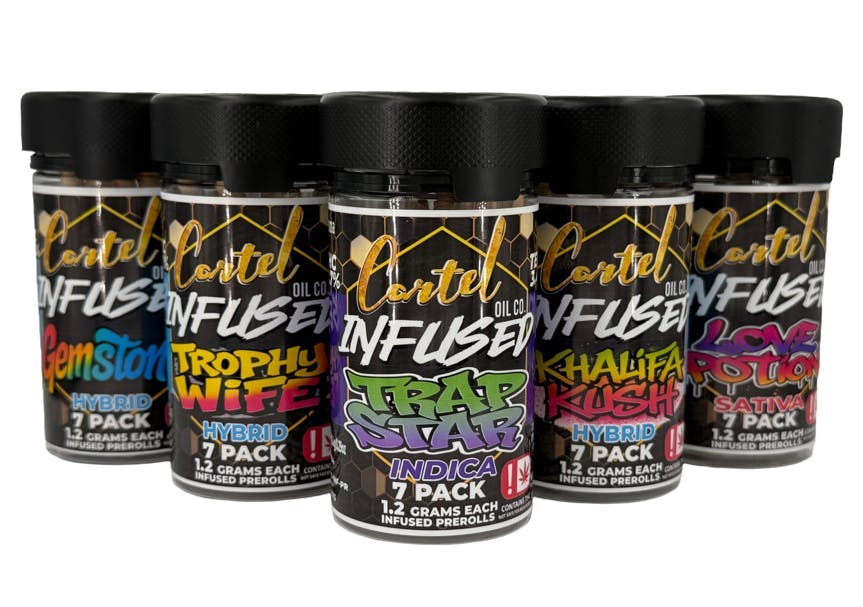 Cartel Oil Co | Top Gun | Infused Joints | 1.2g each | 7pk