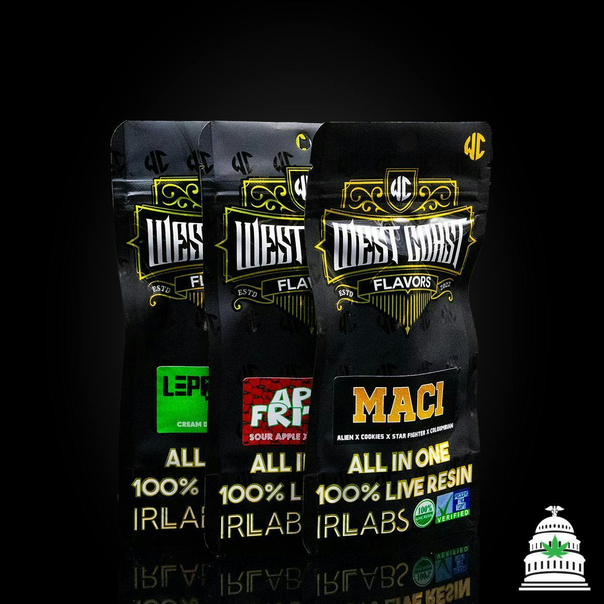 West Coast Flavors | Apple Fritter | Live Resin Disposable | 1g by West Coast Flavors