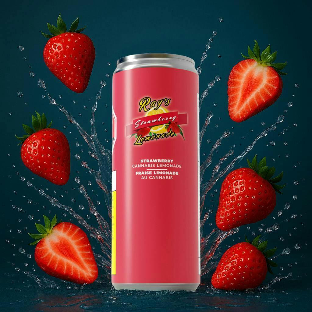Ray's Lemonade | Strawberry | Carbonated | 10mg | 12 fl oz