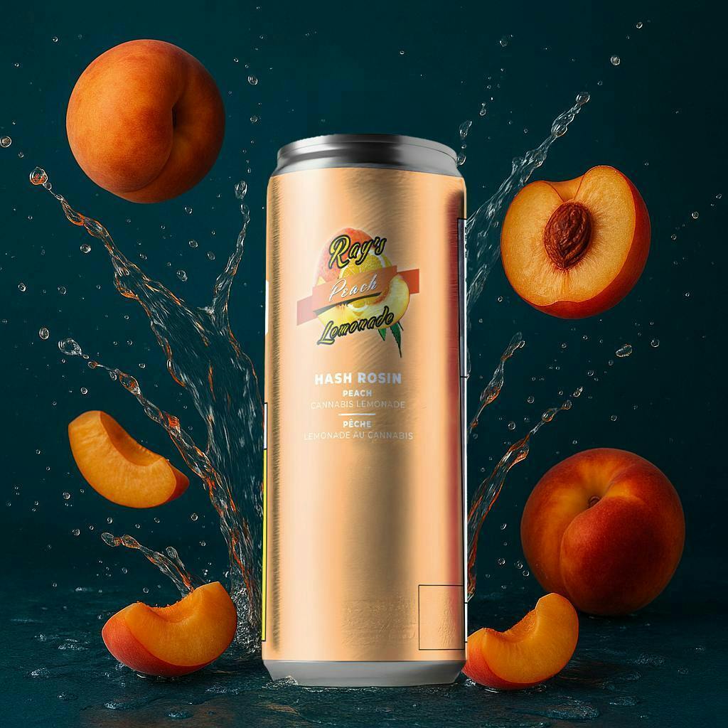 Ray's Lemonade | Peach | Carbonated | 10mg | 12 fl oz