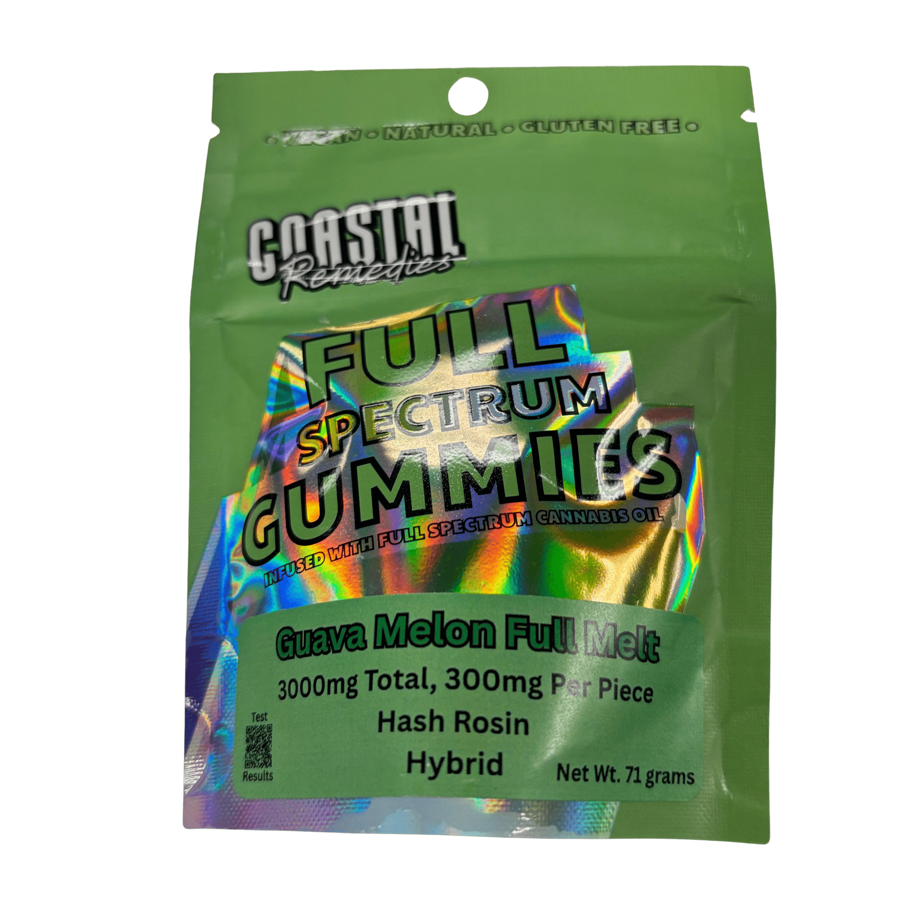 3000mg | Guava Melon | Hash Rosin Gummies | Coastal Remedies by Coastal Remedies