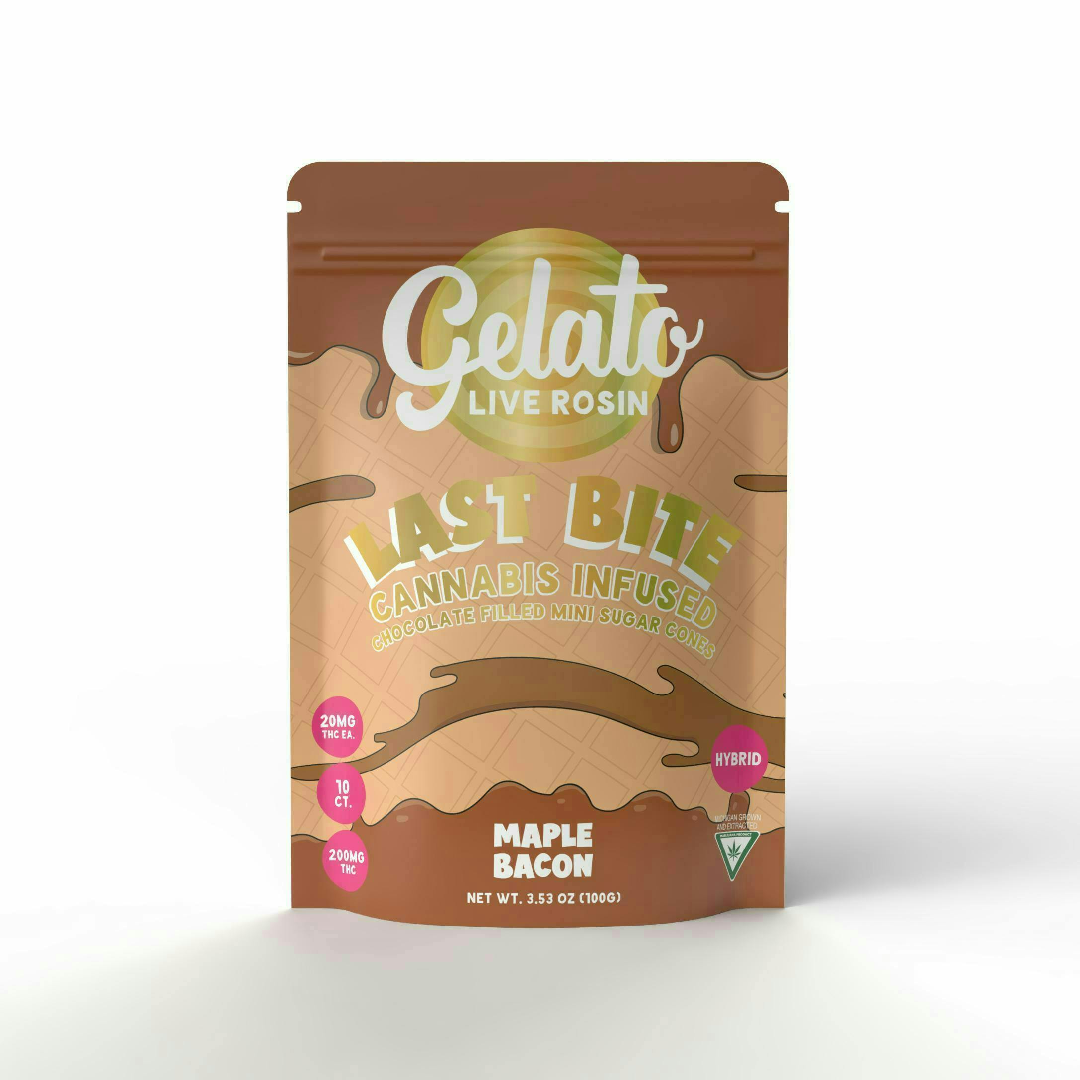 Gelato | Maple Bacon Mini Cones | 200mg | 10ct | 20mg/ea by Gelato