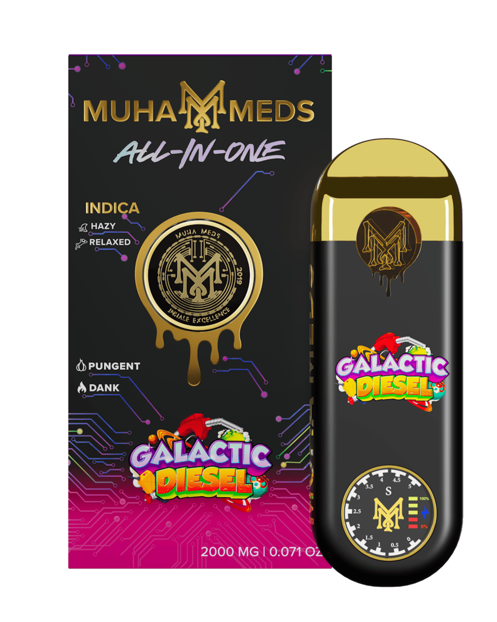 Muha Meds | Galactic Diesel | Disposable | 2g