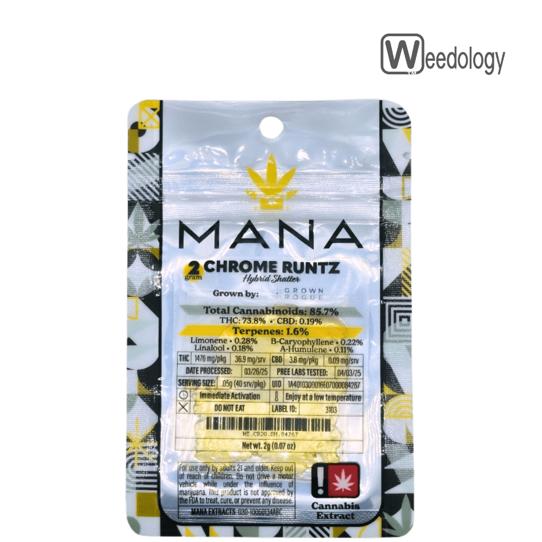 Chrome Runtz | Solvent | Shatter | 2g