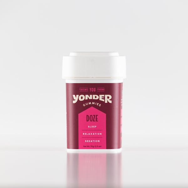Yonder | Doze | Mini Pomegranate Gummies | 100 mg | 20 pk | 5mg/ea