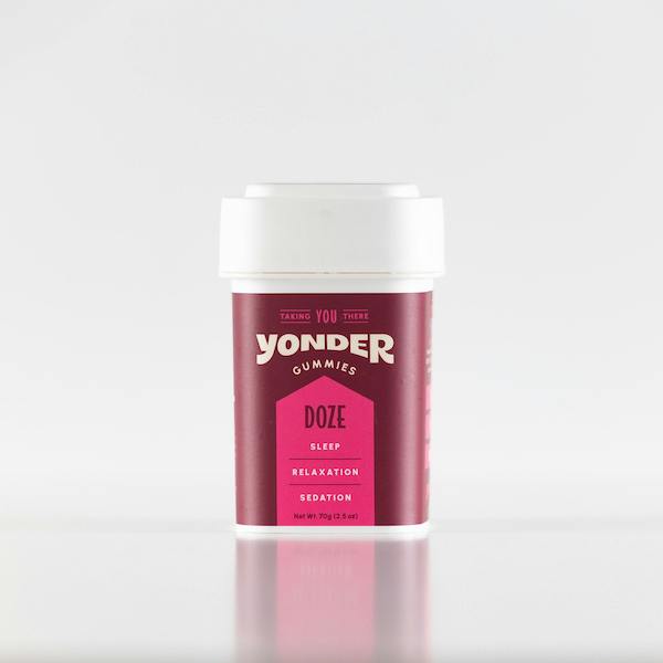 Yonder | Doze | Pomegranate Gummies | 500 mg | 10 Pack | 50mg/ea