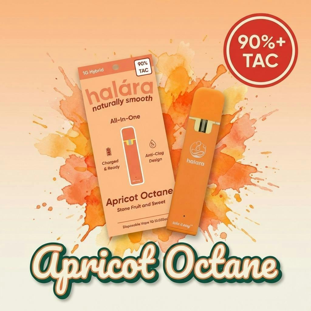 Halara | Apricot Octane | High THC AIO | 1g by Halara