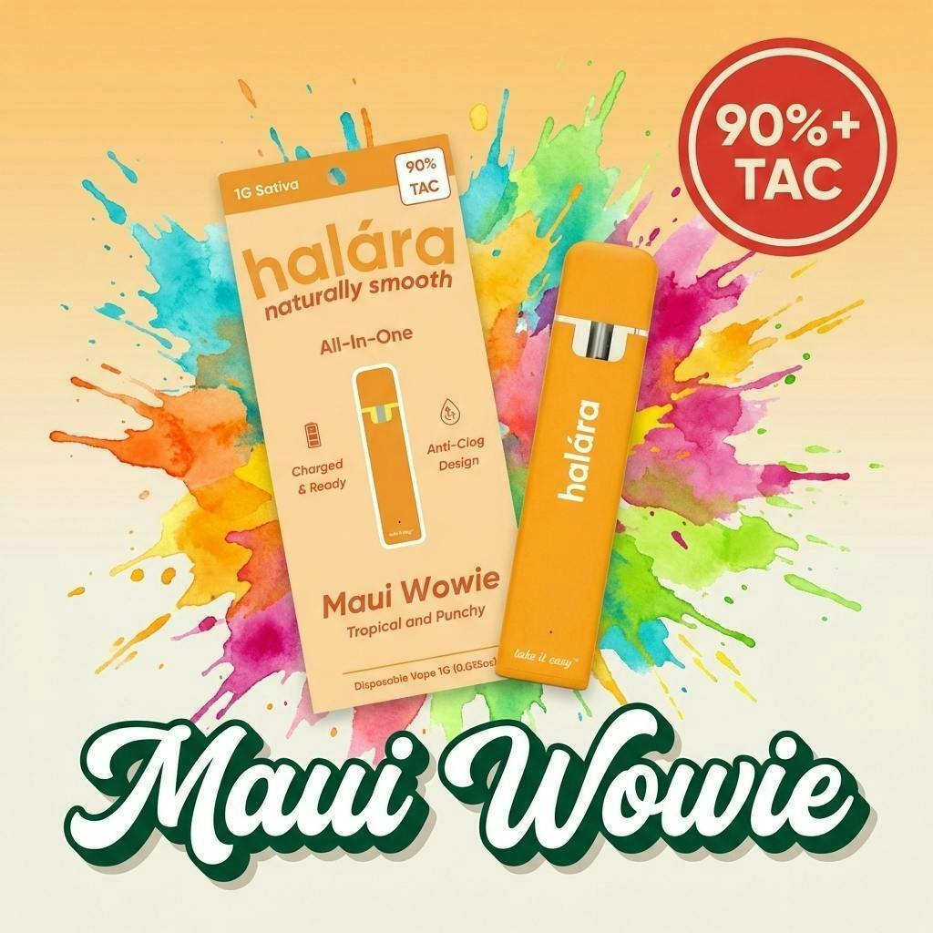 Halara | Maui Wowie | High THC AIO | 1g at Union Chill Cannabis Corning Dispensary