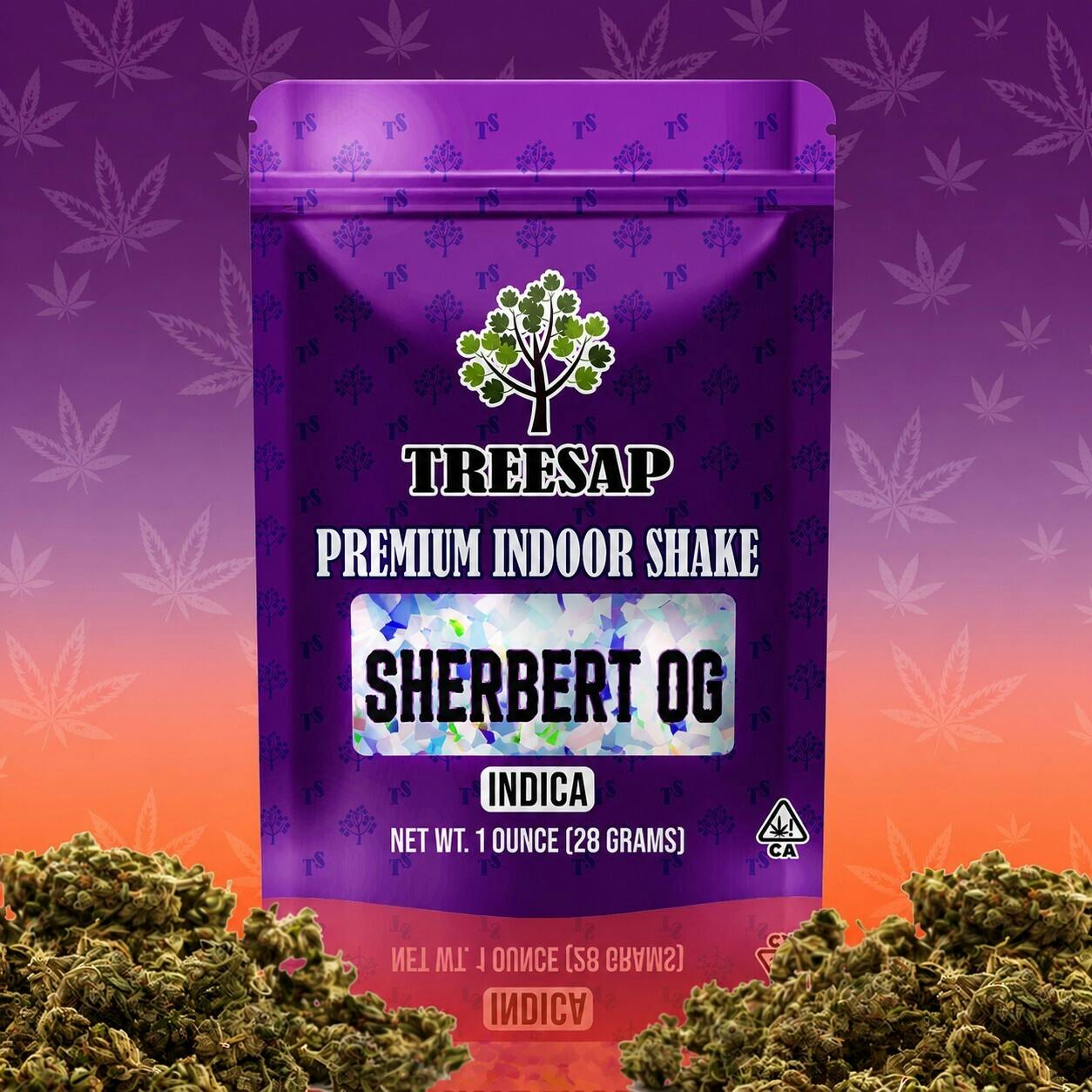 Treesap - Premium Indoor Shake Ounce - Sherbet OG - Indica 28g