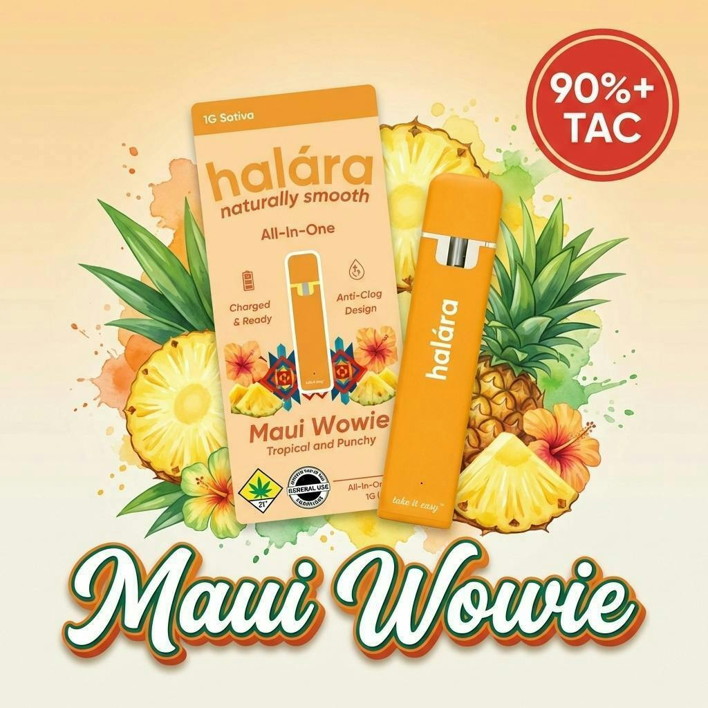 Halara | Maui Wowie | High THC AIO | 1g