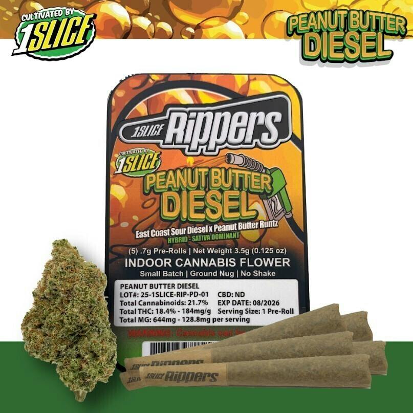Peanut Butter Diesel | Joints | 0.7g | 5pk