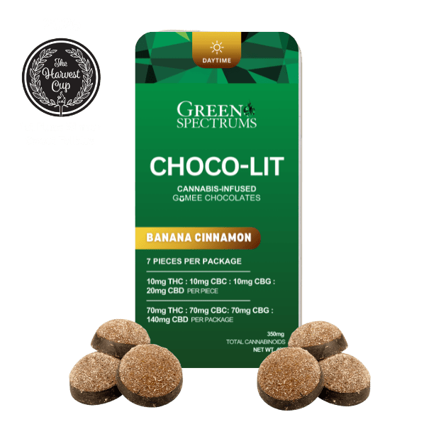 Banana Choco-Lit | Gummies | 7pk | 10mg/ea at Herbal Woodstock
