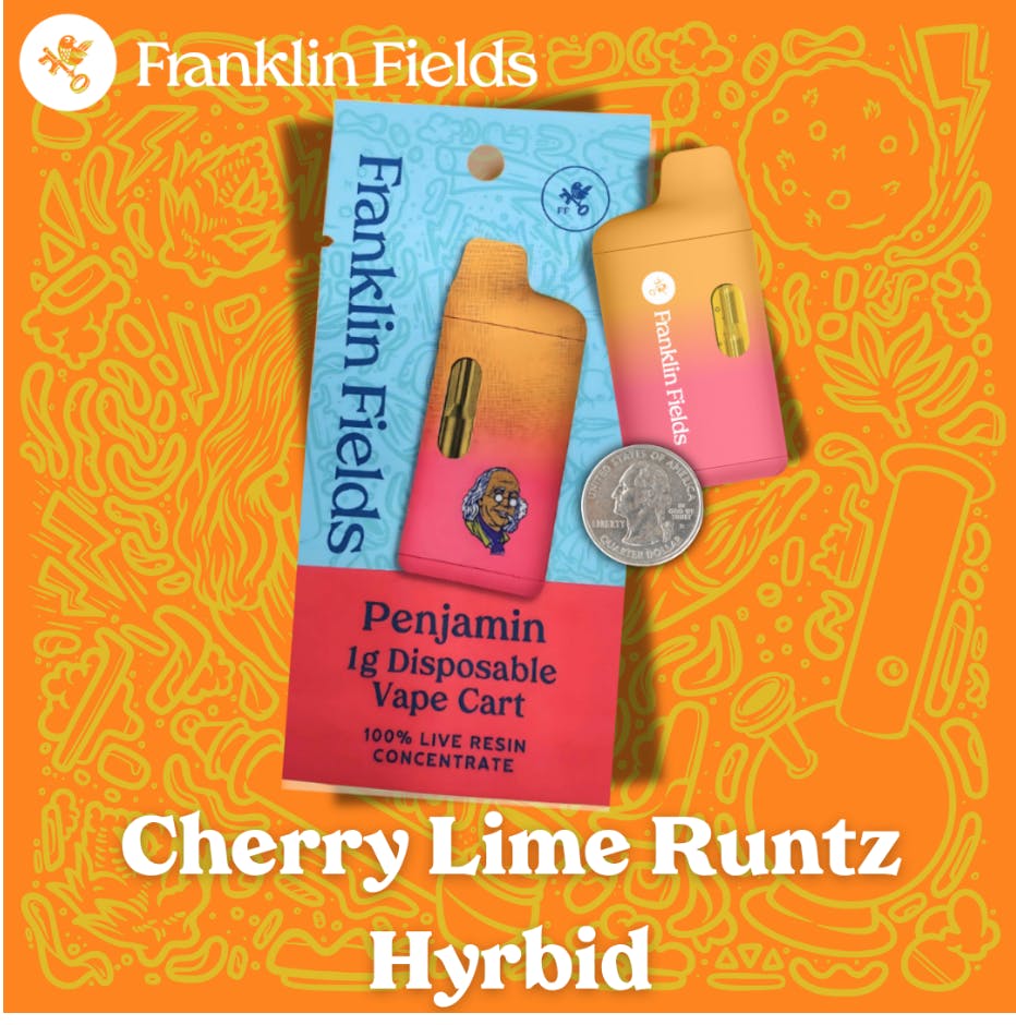 FF LIVE RESIN VAPE CART HYBRID CHERRY LIME RUNTZ 1G