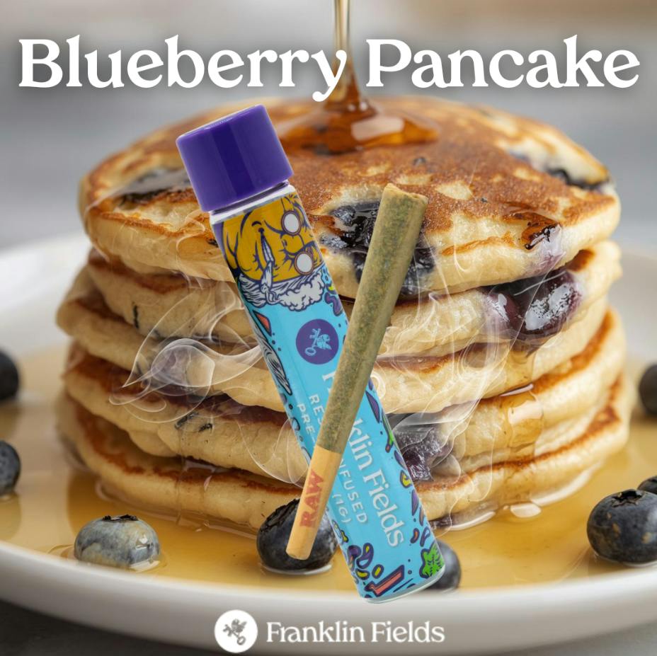 Franklin Fields Infused Pre Roll Blueberry Pancake 1G by Franklin Fields