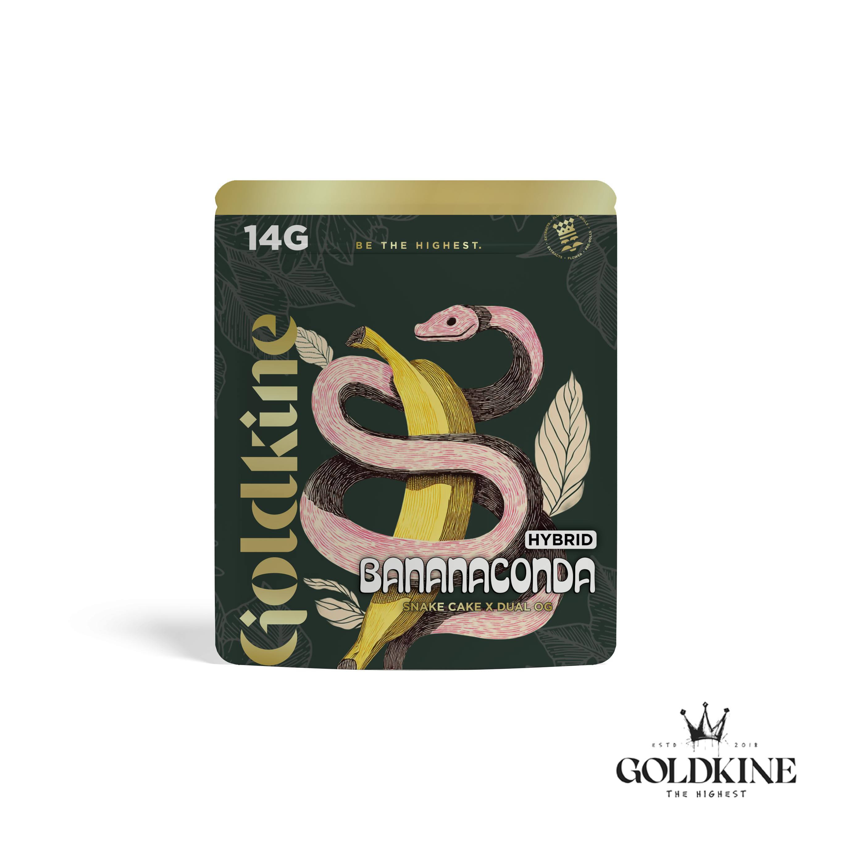 Goldkine Flower 14G (Mylar) | Bananaconda by Goldkine