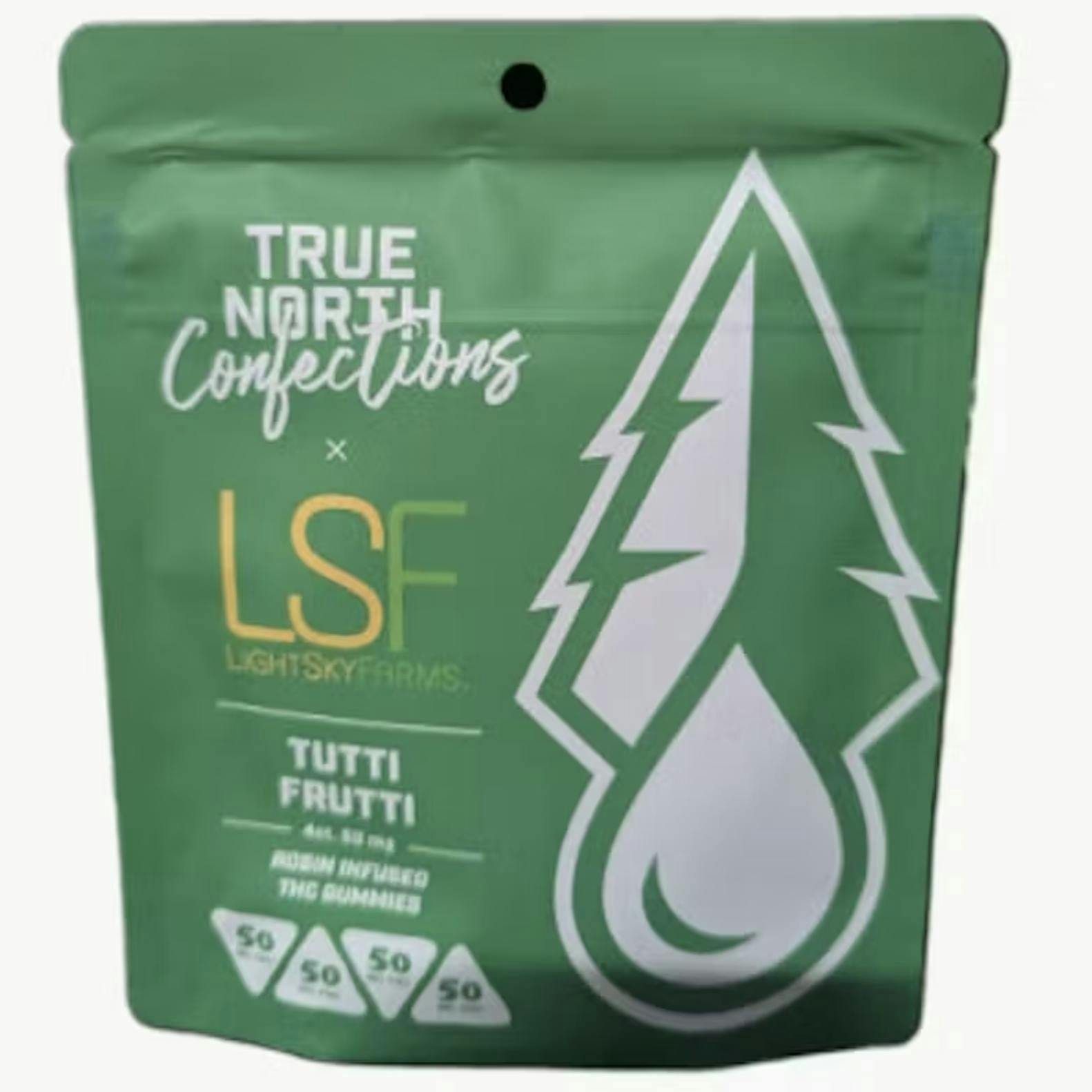 True North x LSF | Tutti Frutti Rosin Gummies | 200mg | 4ct | 50mg/ea by True North Collective MI