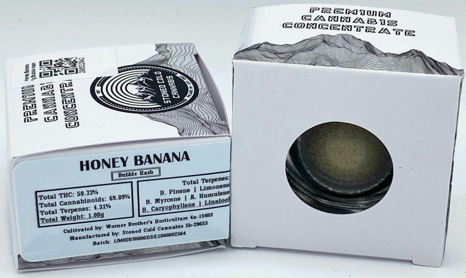 Stoned Cold Cannabis | Honey Banana | Bubble Hash | 1g by Stoned Cold Cannabis