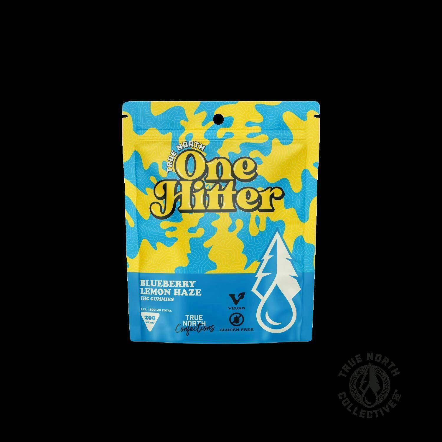 True North | One Hitter | Blueberry Lemon Haze Gummies | 200mg | Single at Emerald Fire Farms and Provisioning Center