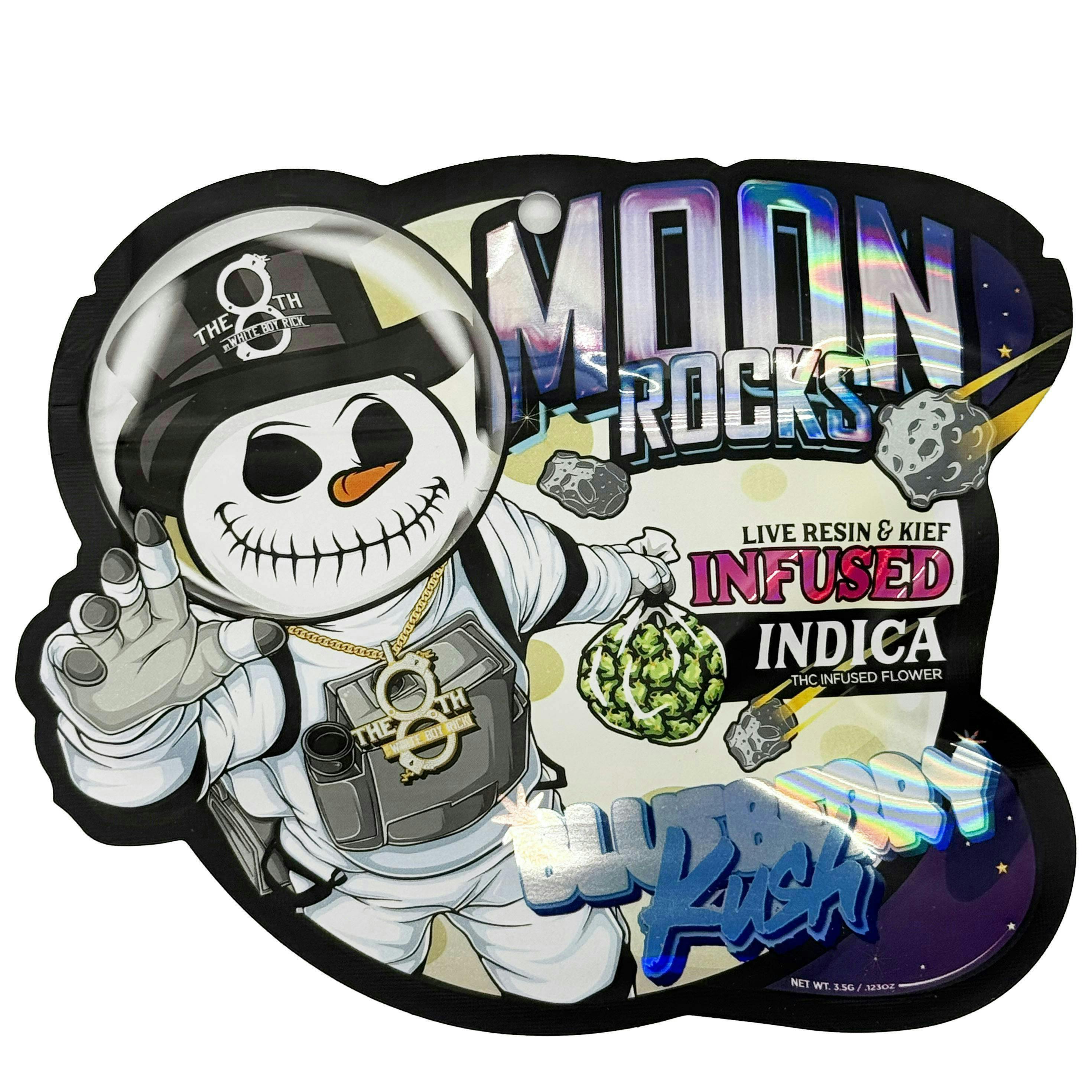 The 8th | Blueberry Kush Moonrock | Infused Flower | 3.5g by The 8th by White Boy Rick