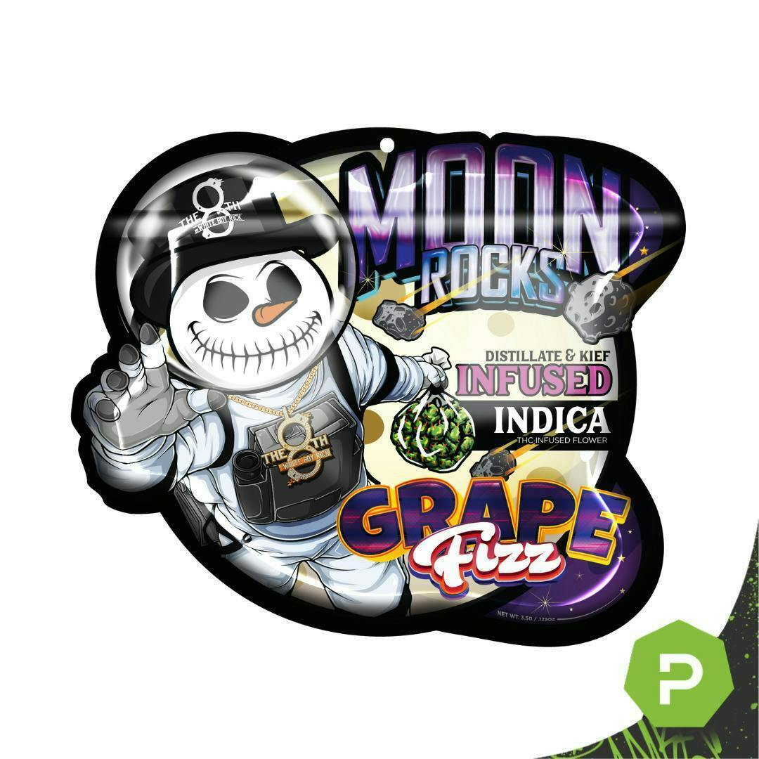 The 8th | Grape Fizz Moonrock | Infused Flower | 3.5g by The 8th by White Boy Rick