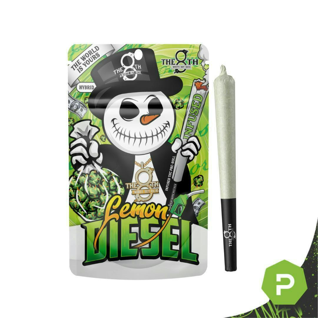 The 8th | Lemon Diesel | Infused Joints | 1.2g