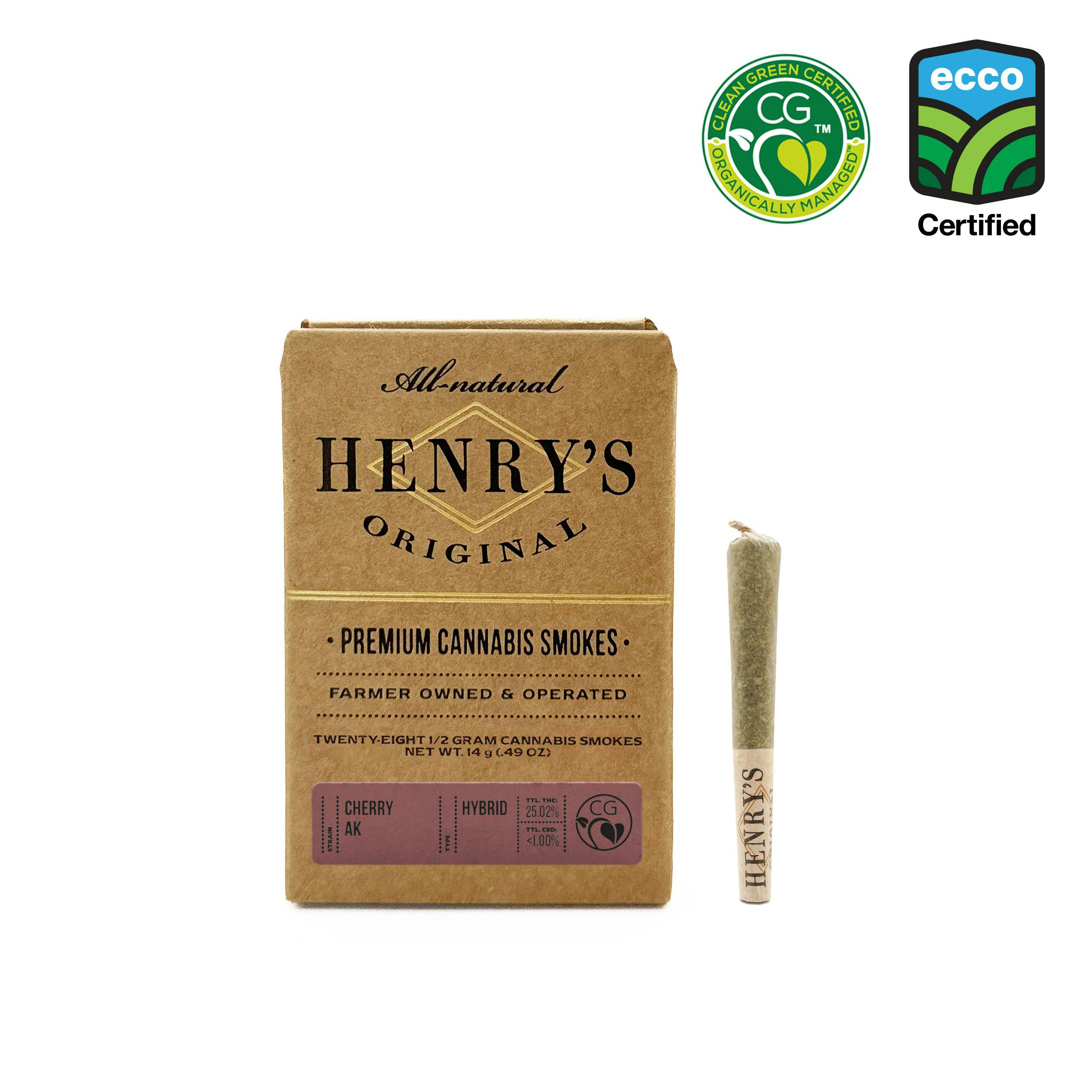 Henry's Original | Cherry AK | Joints | 0.5g each | 28pk