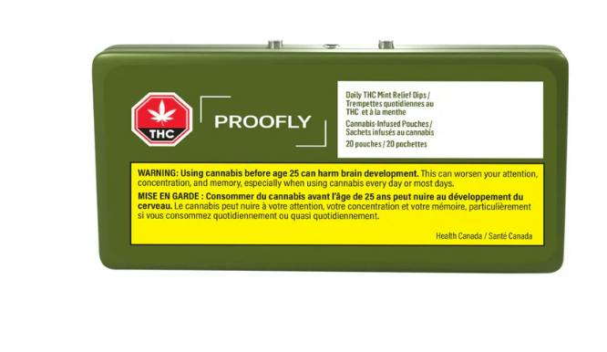 DAILY THC MINT RELIEF DIPS - PROOFLY - 20 POUCHES | 20pk | 10mg/ea