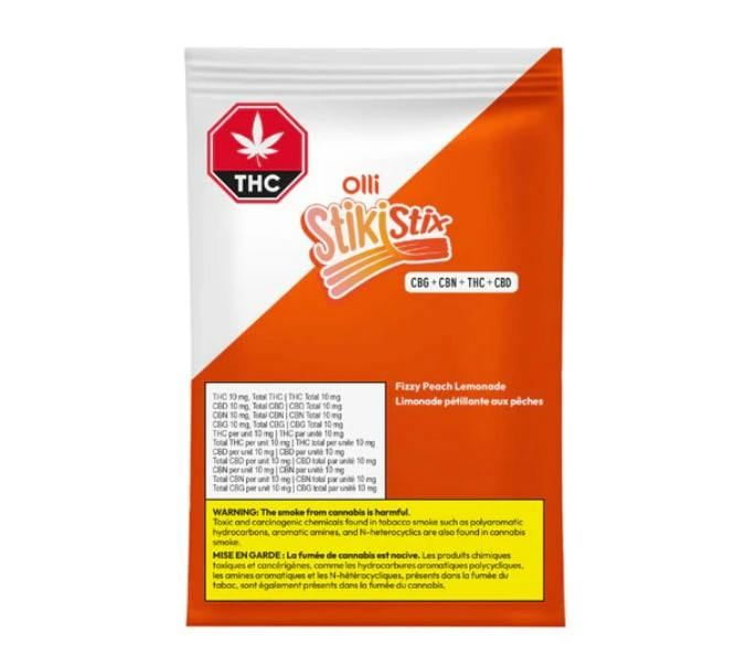 Sour Fizzy Peach Lemonade | Gummies | 4pk | 10mg/ea