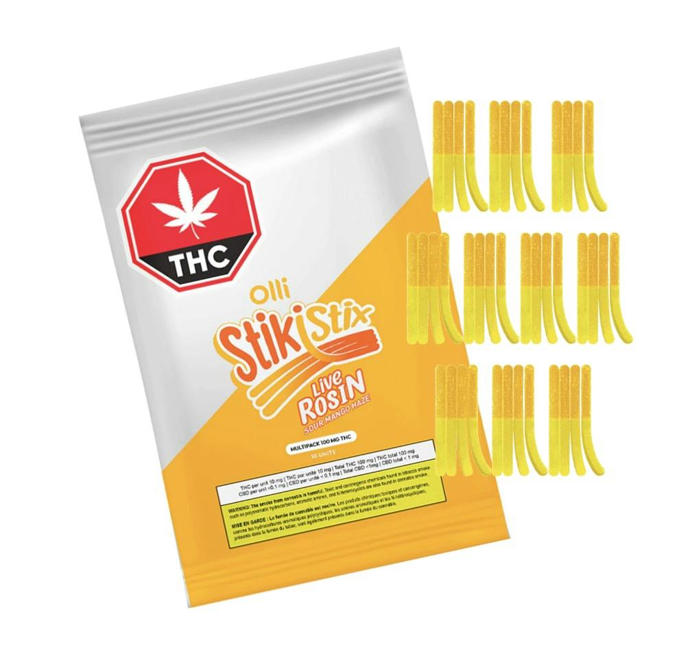Sour Mango Haze StikiStix | Gummies | 10pk | 10mg/ea