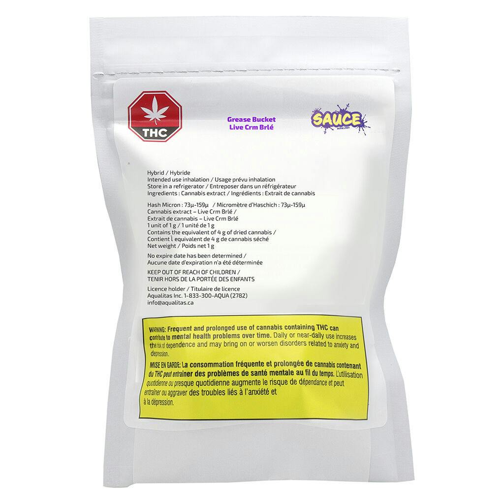 Grease Bucket | Solventless | Rosin | 1g