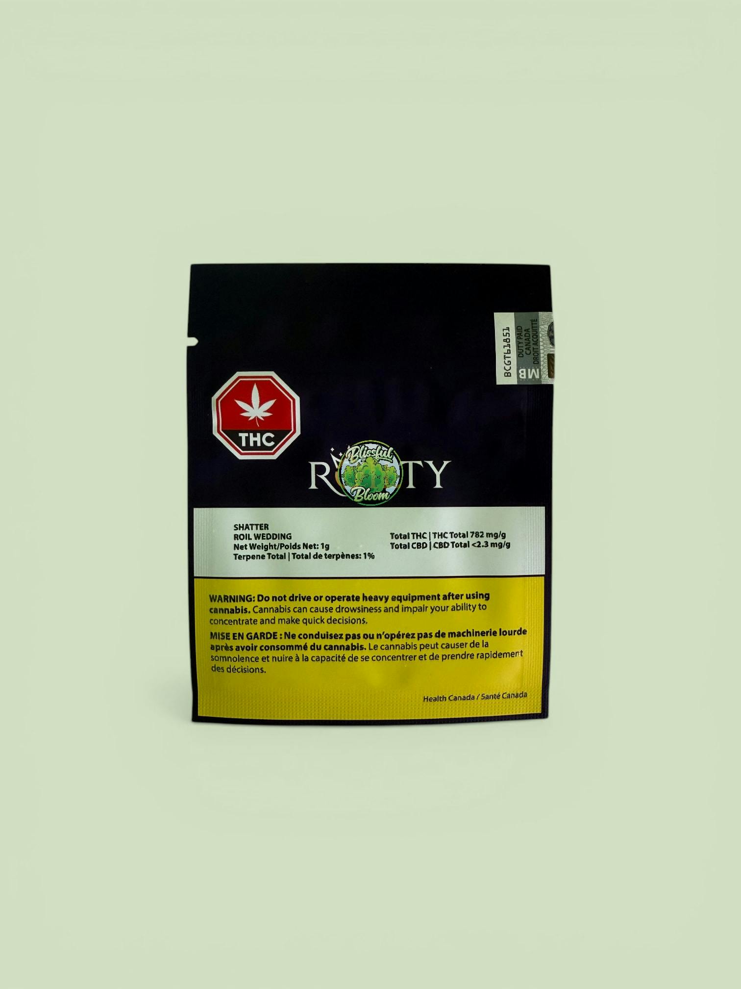roil wedding | Solvent | Shatter | 1g
