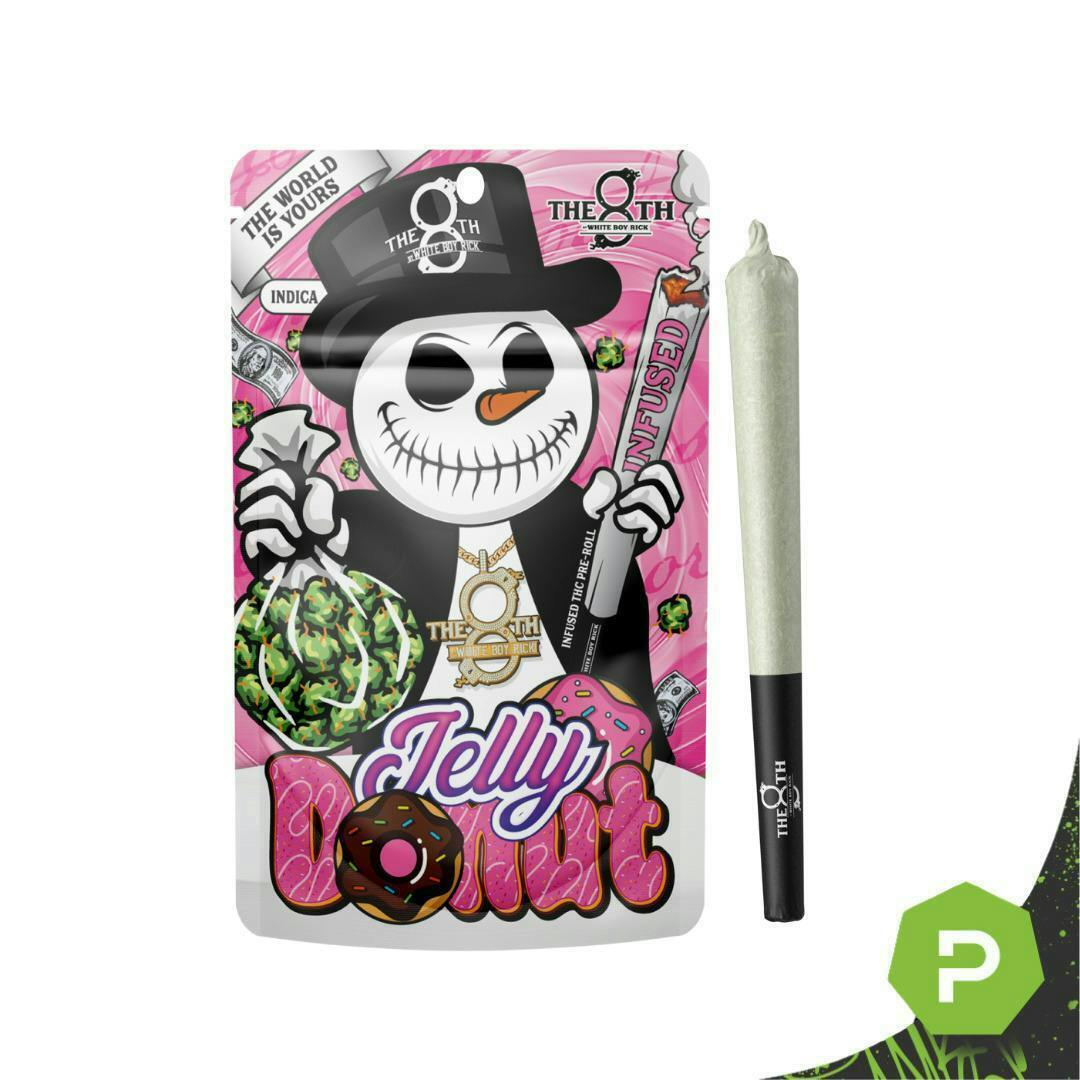 The 8th | Jelly Donut | Infused Joint | 1.2g by The 8th by White Boy Rick