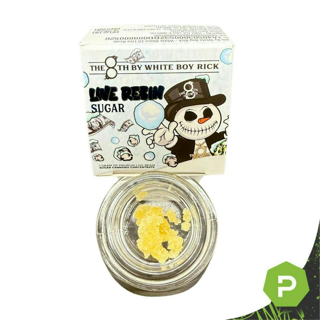 The 8th | White Rhino | Live Resin Sugar | 1g by The 8th by White Boy Rick