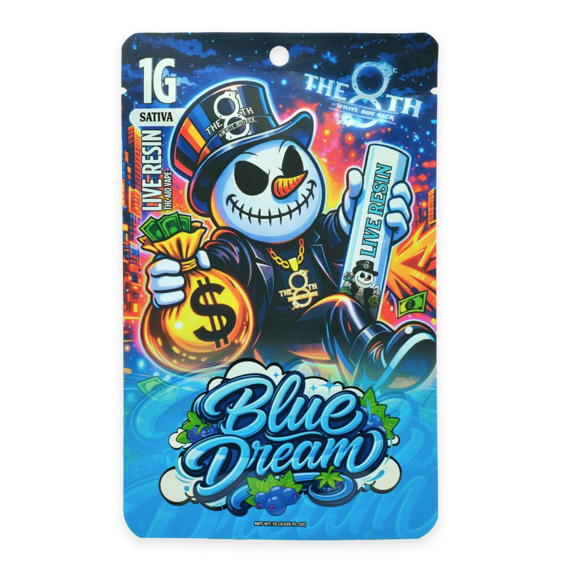 The 8th | Blue Dream | Live Resin Disposable | 1g by The 8th by White Boy Rick