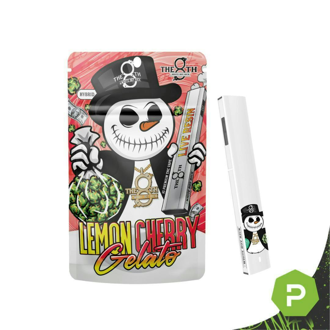 The 8th | Ice Cream Cake | Live Resin Disposable | 1g by The 8th by White Boy Rick