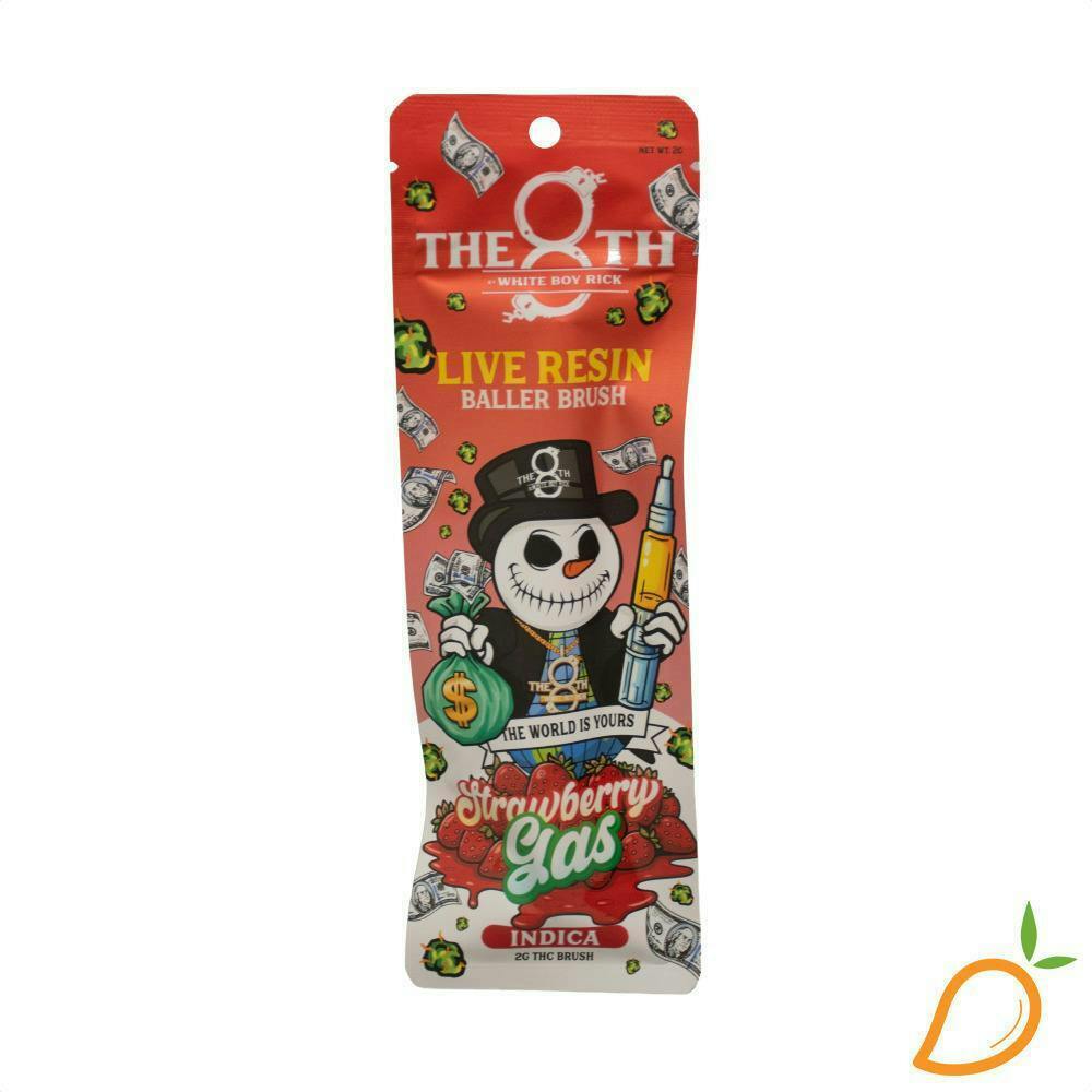 The 8th | Strawberry Gas | Live Resin Baller Brush | 2g by The 8th by White Boy Rick