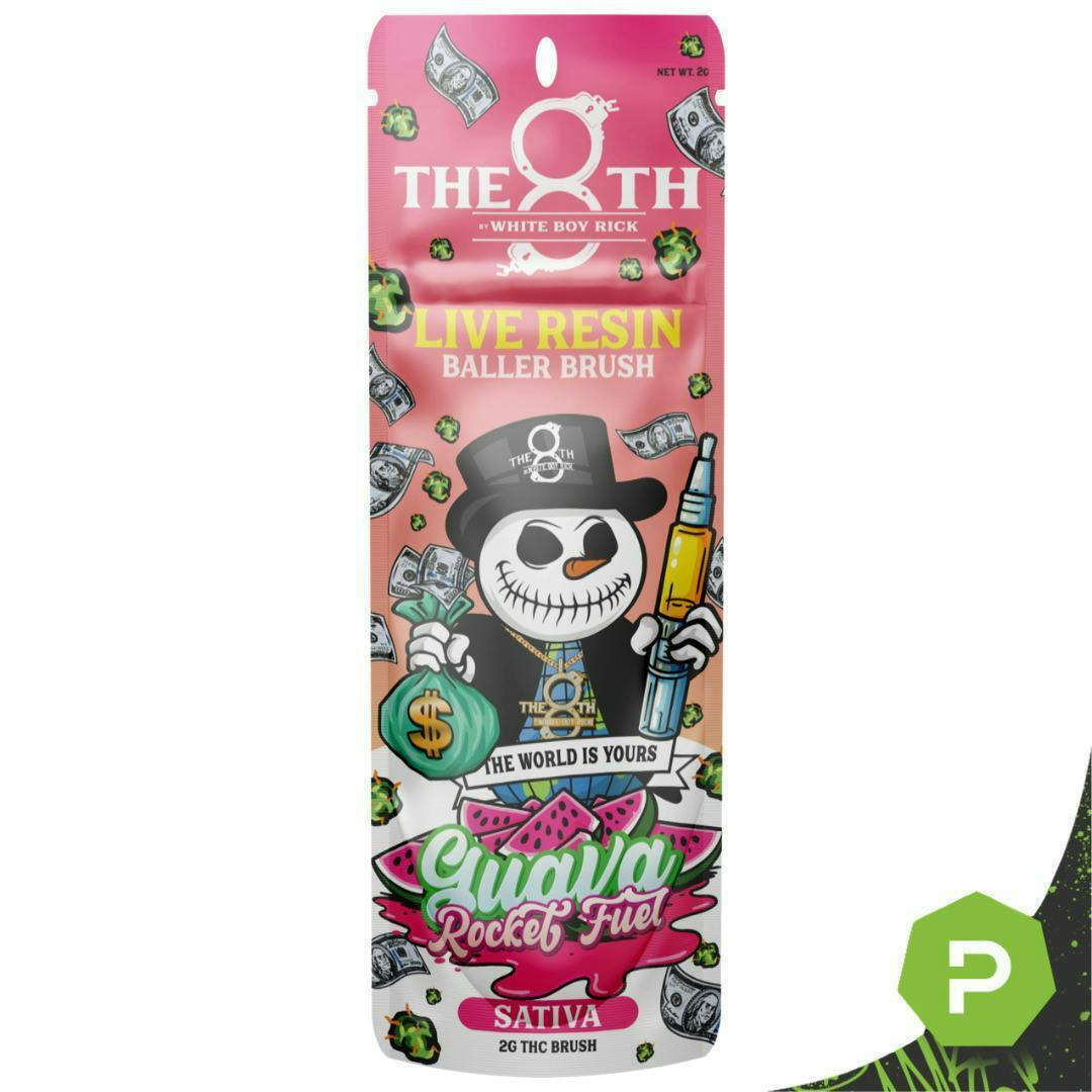 The 8th | Guava Rocket Fuel | Live Resin Baller Brush | 2g by The 8th by White Boy Rick