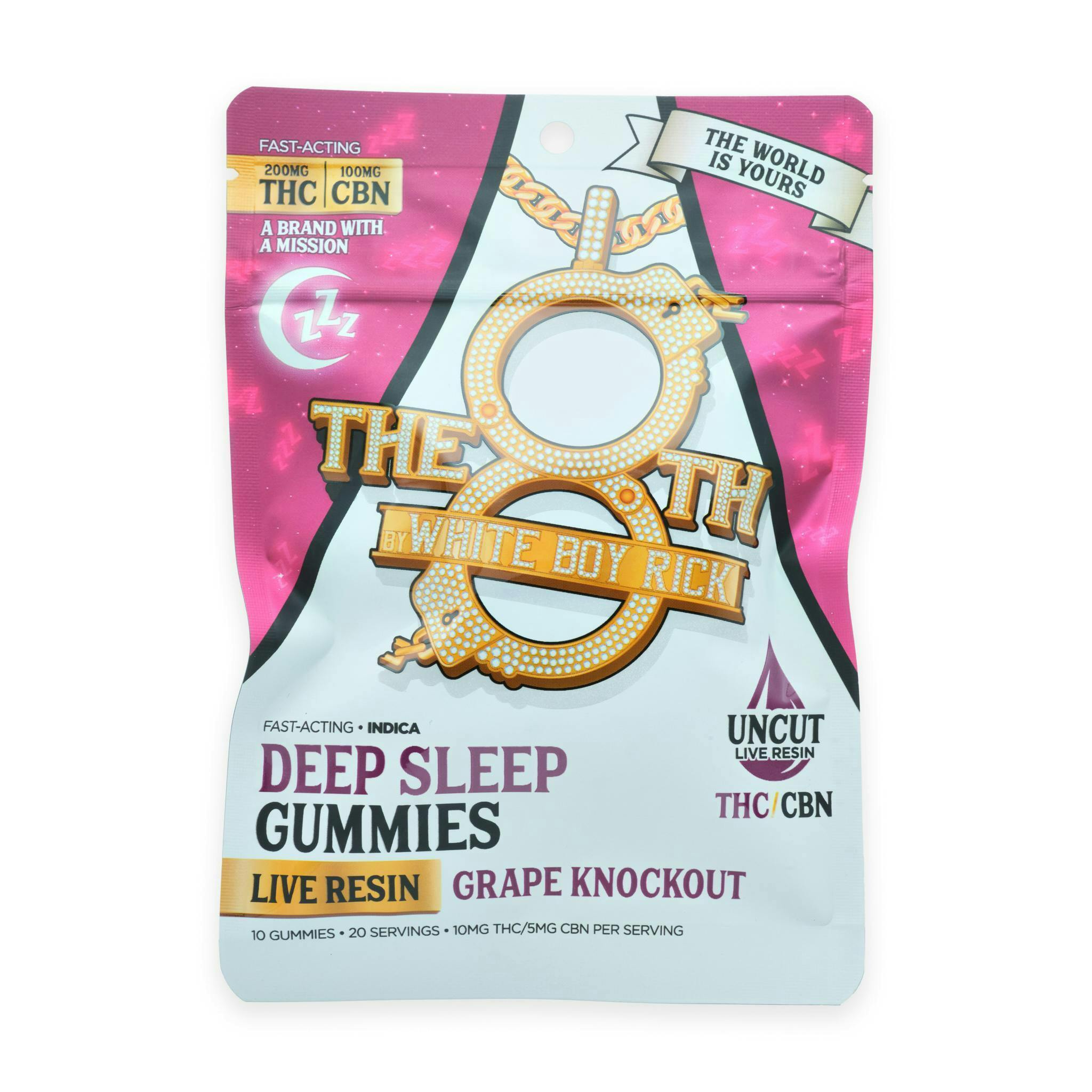 Grape Knockout THC:CBN 2:1 Gummies | 200mg | 10ct | 20mg/ea