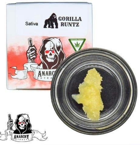 Anarchy Extracts | Gorilla Runtz | Live Resin Badder | 1g