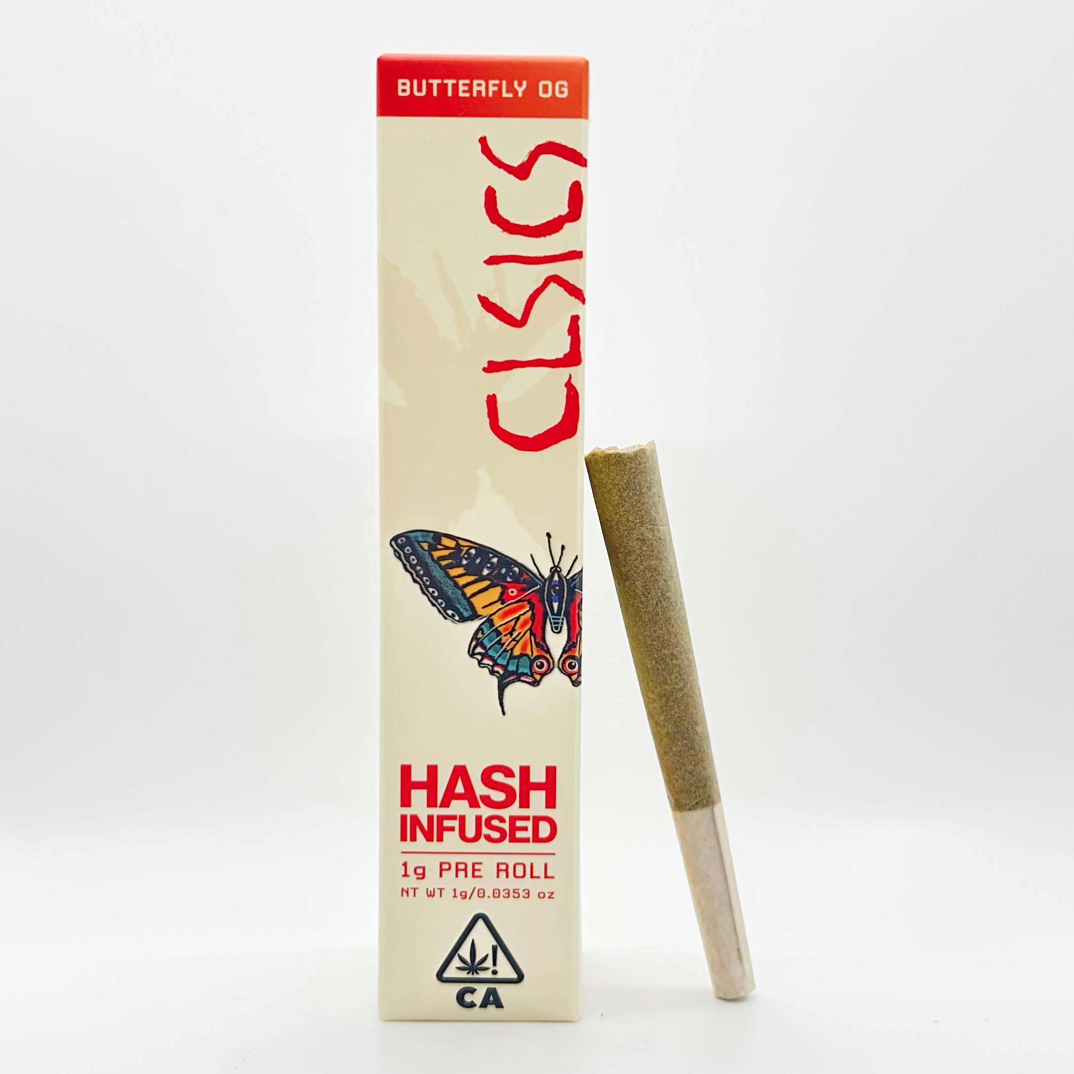 CLSICS Rosin & Rosin Infused Pre Rolls — Butterfly OG