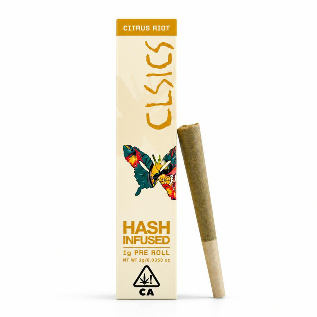 CLSICS Rosin & Rosin Infused Pre Rolls — Citrus Riot