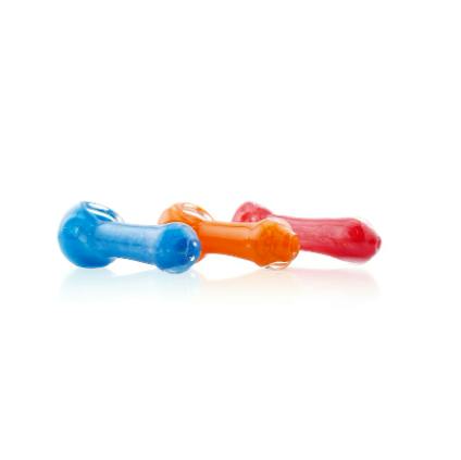 TROPICANNA - Glass - 3.5" Hand Pipe - Assorted Colors